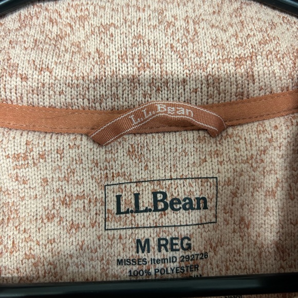 L.L. Bean Pink Marled Sweater with Button Detail - Picture 4 of 4